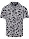 Short Sleeve Linen Shirt Black