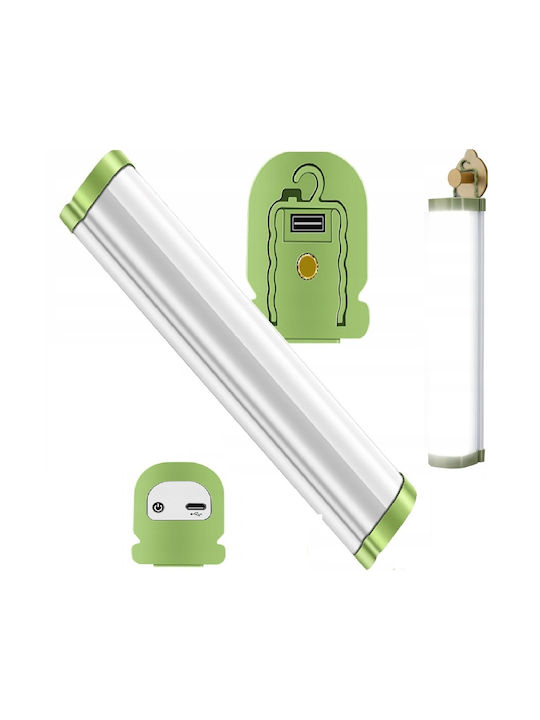 Lampă Magnet Led Alb Rece 4 Moduri De Iluminare Albastru Roșu Mod De Iluminare Suport Usb-c 31 X 5 X 6.5 Cm Verde Alb
