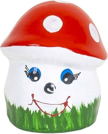 Ciupercă Ceramică Mini Decorativă Pentru Grădină Înălțime 10cm Lățime 8cm Ext 10152