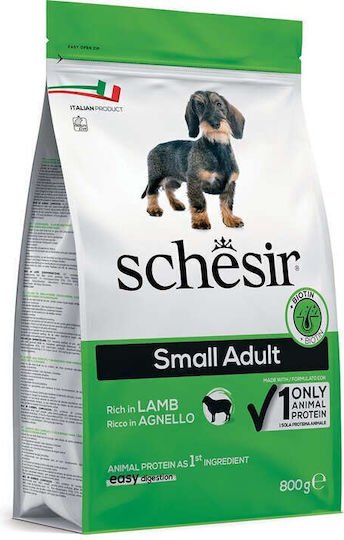 0.8kg Dry Food for Adult Small Breed Dogs with Lamb