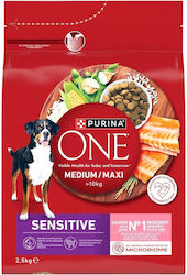 Purina One 2.5kg Dry Food for Adult Dogs with Salmon and Rice Purina One 2.5kg Dry Food for Adult Dogs with Salmon and Rice