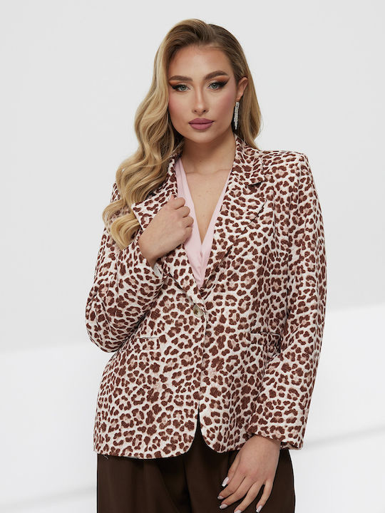 RichgirlBoudoir Women's Blazer Animal Print