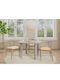 Norsica 1041 Round Dining Table Extendable Wooden Gray 75x75cm