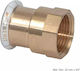 Press Connection Adapter Female Thread Geberit 15mm x 1/2"