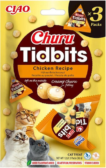 Λιχουδιά Churu Cat Tidbits Chicken 36gr 3x12gr