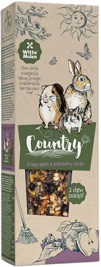 Witte Molen Country Kolby Nagetierfutter 110g 2 Stück Apfel & Holunderbeere
