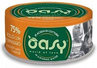 Oasy Love Wet Cat Food with Chicken and Cheese 70g
