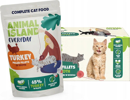 Animal Island Wet Cat Food with Turkey 40x85gr