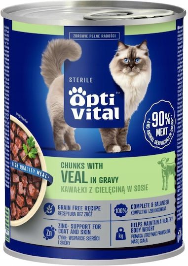 PreVital PreVital Nasses Katzenfutter Dose mit Kalb 415g