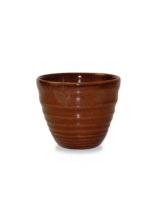 Churchill 1795 Stonecast Serving Bowl for Dip Round Porcelain Gold with Diameter 9.5cm 6 Pieces