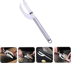 Fish Scale Remover Device Stainless Steel 22x4 Cm Silver