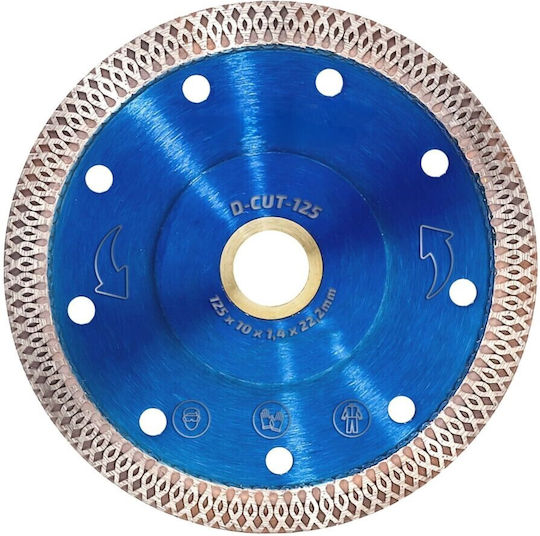 Diamond Schleifscheibe Zola Keramikfliesen Gresie Sinterscheibe Durchmesser 125 Mm 12200 Rpm Blau