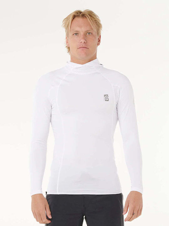 Rip Curl UPF 50 Ανδρική Μακρυμάνικη Αντηλιακή Μπλούζα Λευκή
