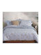 Nef-Nef Homeware Foxy Cuvertură Pat Dublu Din Poliester Argintiu Albastru 240x230cm