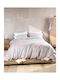 Rythmos Candince Bed Sheet Set with 2 Pillowcases King Size with Rubber Hugger 160x260+25cm Pink 3 Pieces