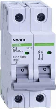 Noark Диференциален Автоматичен Прекъсвач Ex9bl-n 1p+n C32 30ma 107633