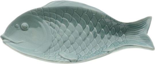 Countryfield Platou Decorativ Ceramic Verde 28x13x3 cm