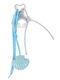 Keychain Bag Charm Light Blue 82134