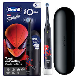 Oral-B Spiderman Детска Електрическа Четка за Зъби с Таймер за 6+ Години с Резервни Глави и Калъф за Пътуване