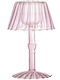Bloomingville Glass Candle Holder Suitable for Tealights in Pink Colour 10.5x10.5x18cm