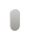 Oval Wall Mirror with Gold Frame 60x30cm
