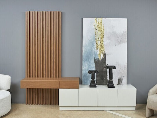 Hallway Furniture Light Walnut 130x30x50cm