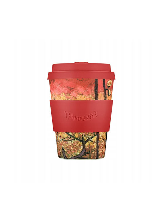 Ecoffee Cup Κούπα Πλαστική με Καπάκι Μωβ 350ml