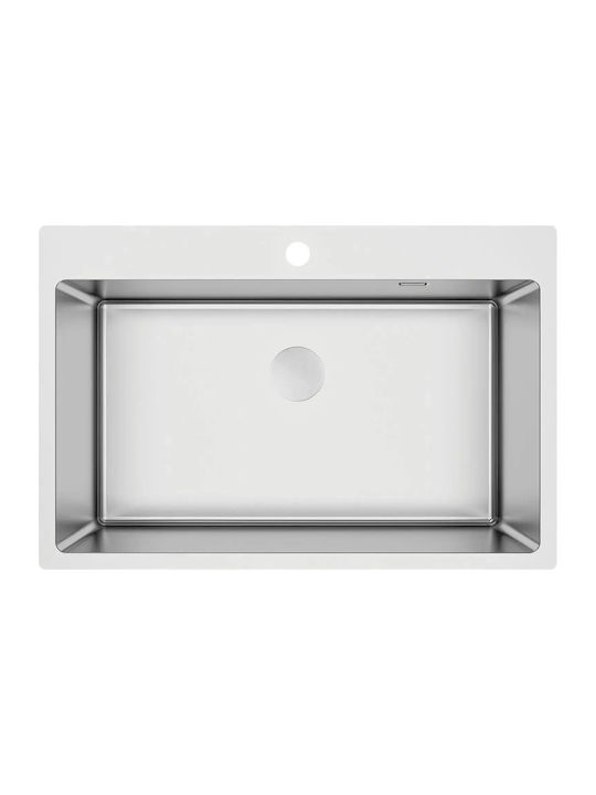 Deante ZPO 010C Undermount Kitchen Sink Inox Brushed 76x50cm Gray