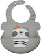 Queen Mother Sloth Αδιάβροχη Σαλιάρα Σιλικόνης με Τσέπη Grey