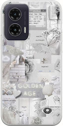 Aesthetic White Motorola Moto G35 5g Flexible Tpu Διάφανη Σιλικόνη