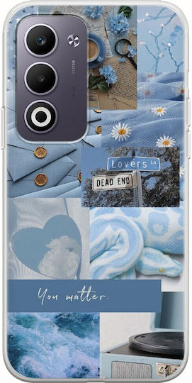 Aesthetic Blue Oppo A5 4g 5g Flexible TPU Transparent Silicone