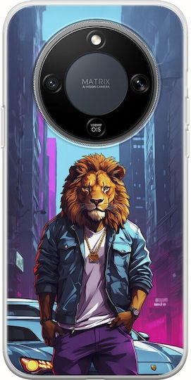 Street Animals Lion Honor Magic8 Lite 5g Flexible TPU Transparent Silicone