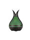 Avizar Dekorativer Vase Design Aromatherapie-Diffusor Luftbefeuchter 500ml Schwarze Grüne