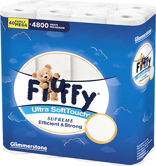 Fluffy Hârtie Igienică 40 Role 3 Straturi