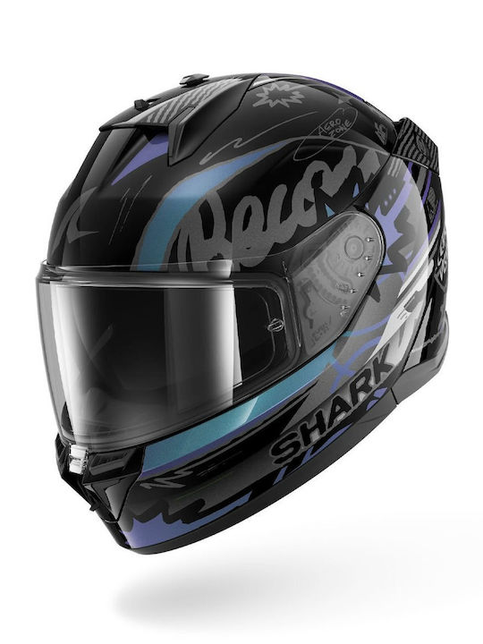 Shark D-skwal 3 Streetrush Black/Green/Chrome M...