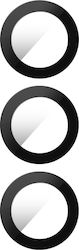 Clappio Rear Camera Lenses Compatible Galaxy S21 Fe Photo Sensor Glass Repair Transparent Black