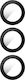 Clappio Rear Camera Lenses Compatible Galaxy S21 Fe Photo Sensor Glass Repair Transparent Black