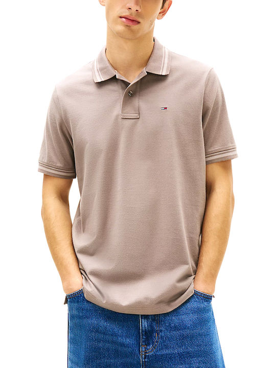 Tommy Hilfiger Polo T-Shirt Braun Tommy Hilfiger Polo T-Shirt Braun