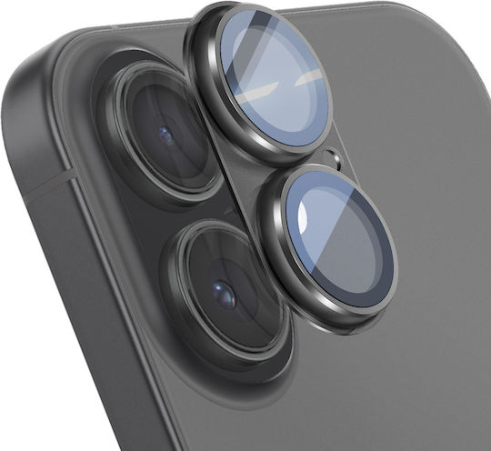 Avizar Camera Lens Protector Iphone 17 Aluminum Unibody Frame Black