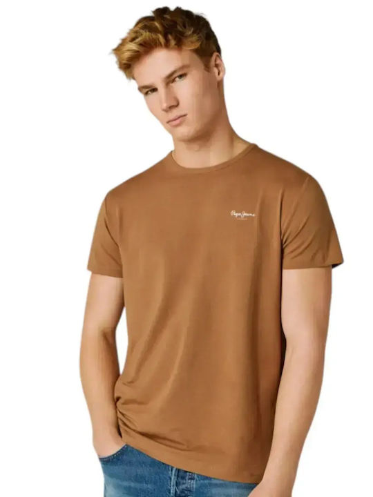 Pepe Jeans Original Basic T-shirt Καφέ