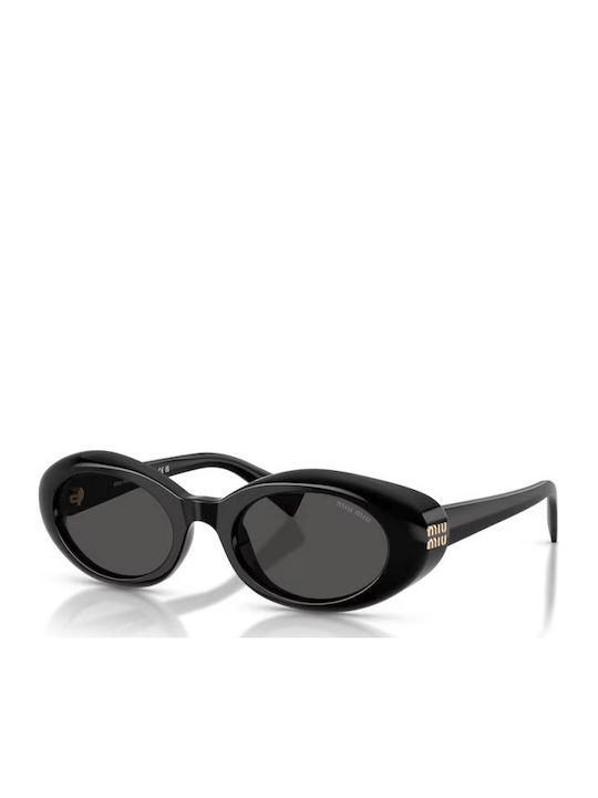 Miu Miu Unisex Sunglasses with Black Horn-Rimme...