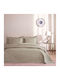 Tac Σετ Κουβερλί King Size από Πολυεστέρα Light Brown 250x260cm 3τμχ