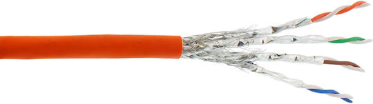 InLine S/FTP Cat.7a (10Gbps) Καλώδιο Δικτύου Ethernet 300m Πορτοκαλί
