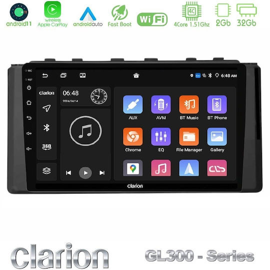 Clarion Car Audio System for Subaru BRZ 2022 Bluetooth USB Wi-Fi GPS Apple CarPlay Android Auto with 9 Inch Touch Screen