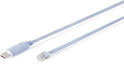 Digitus DA-70173 USB 2.0 USB-A male σε RJ45 / USB-A male Γαλάζιο 1.8m