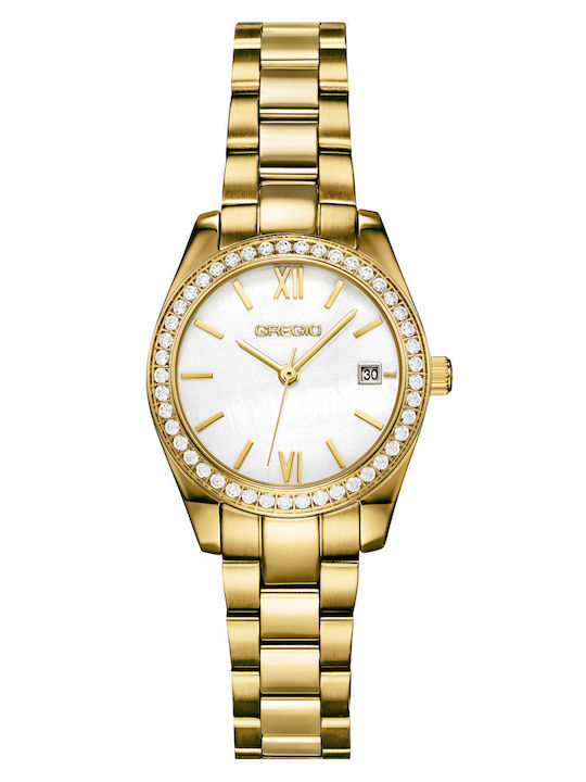 Gregio Womens Watch Battery with Gold Metal Bracelet