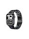 Watchband Hoco Wa36 Elegant Series 44 45 46 49mm Πλαστικό Μπρασελέ Apple Watch Series 1 2 3 4 5 6 7 8 9 Se Ultra1 Ultra2 Μαύρο