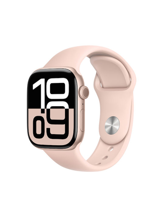 Watchband Hoco Wa37 38 40 41 42mm Fluorine Rubber Strap Apple Watch Series 1 2 3 4 5 6 7 8 9 Se Se2 Ροζ