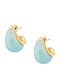Art Collection Earrings Made of Steel with Stones