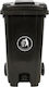Kaokkey Plastic Waste Bin with Pedal 240lt Black